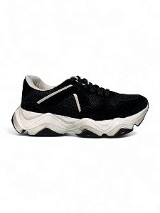 Tênis Your Shoes Preto e Nobuck