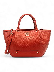Bolsa WJ Laranja Satchel Grande Tresse