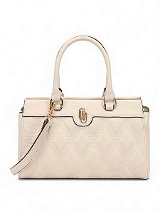 Bolsa WJ Off White Satchel Grande Matelasse