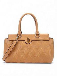Bolsa WJ Camel Satchel Grande Matelasse