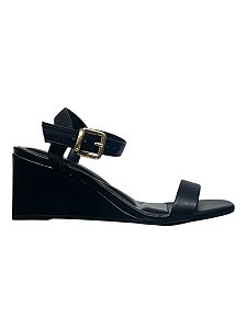 Sandália Anabela HR Preta Santorine