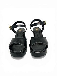 Sandalia HR Preta Meia Pata