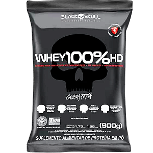 100% WHEY HD 900G BLACK SKULL -  REFIL