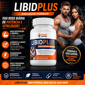 LIBIDPLUS PECURSOR DE TESTOSTERONA LIBIDO E ENERGIA 120 CÁPSULAS