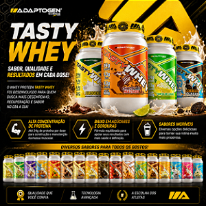 Tasty Whey Concentrado 900g - Adaptogen