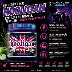 Pré-treino Hooligan - 210g - Canibal Inc.