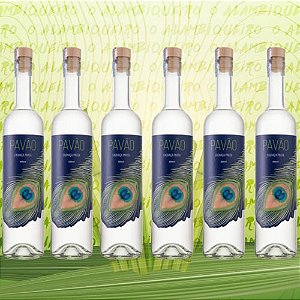 Cachaça Pavão Prata 500ml -  Caixa com 06 Unidades