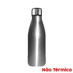 Garrafa de Alumínio Esportiva Sublimável Prata 500ml Fundo Estrela (3302) - 01 Unidade
