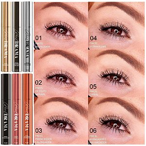 Bella Femme - Mascara de Cilios Real Drama 6 Modelos Diferentes  BF10096 - Kit C/ 6 Unid