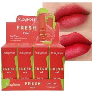 Ruby Rose - Gel Tint Fresh Red  HB554 - Display C/ 12 Unidades