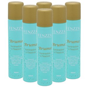 Fenzza - Bruma Fixador de Maquiagem  Ouro - Kit c/ 6 Unid