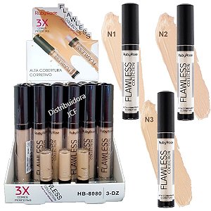 Ruby Rose - Corretivo Liquido   Flawless Nude HB8080-1 ( Display C/ 36 Unid )