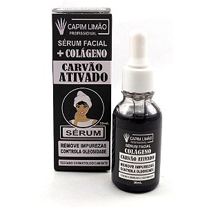 Capim Limão - Sérum Facial Colágeno Carvão Ativado CP19