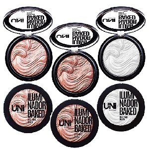 UNI MAKEUP - ILUMINADOR RADIANCE BAKED - Escolha a cor