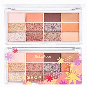 RUBY ROSE - PALETA DE SOMBRAS SPICE SHOP - 12 UNIDADES