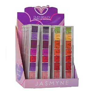 Jasmyne - Paleta de Sombras Glam Beauty JS12017 - 24 Unid