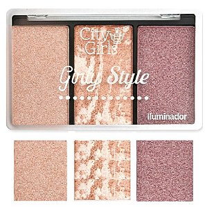 City Girl - Iluminador Facial Girl Style CG223 - Cor B