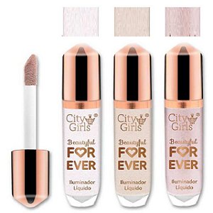 City Girl - Iluminador Líquido Forever Glow CG225 - 06 Unid