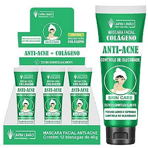 Capim Limão - Mascara  Facial Anti-Acne CP16 - 12 unidades