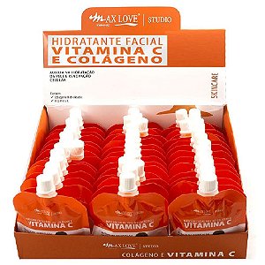 Max Love - Creme Hidratante Facial Vitamina C e Colágeno - 42 Unid