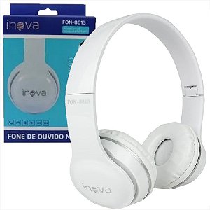 Fone de Ouvido Branco Headphone FON-8613