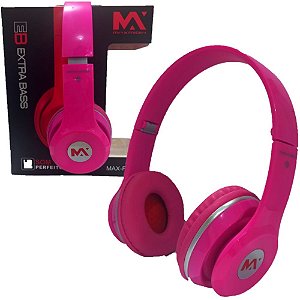 Max Midia  - Fone de Ouvido HEADSET ROSA MAX-F010