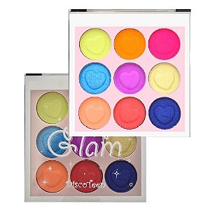 Paleta de Sombras Super Glam Disco Teen HB100494 - Box c/ 16 unid