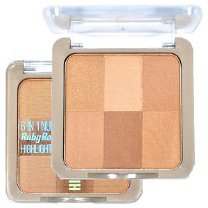 RUBY ROSE - ILUMINADOR HIGHLIGHT SKIN 6 EM1 HB7214 Cor 02