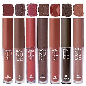 Dailus - Batom Liquido Matte Nude  Atacado - 6 Unidades ( Sortidos )