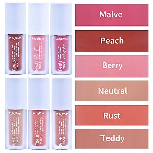 Ruby Rose - Cream Tint  Feels Mood HB575 - 6 Cores
