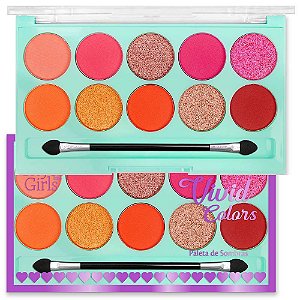 Paleta de Sombras Vivid Colors City Girl CG243A