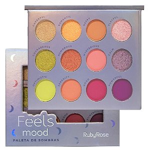 Ruby Rose - Paleta de Sombras  Feels Mood HB1082