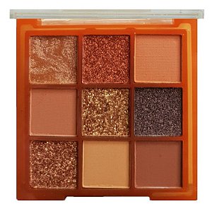 Nova Paleta de Sombras Ruby Rose Caramelt HB1076 Cor 2