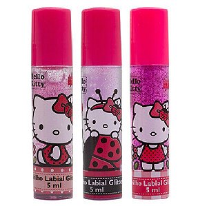 Hello Kitty - Brilho Labial Infantil 5 ml 11953 - 3 Unids