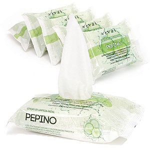 Vivai - Lenços de Limpeza Facial Pepino 5058.1.1