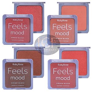 Ruby Rose - Cream Blush Cremoso Feels Mood HB6118 - 04 Unid