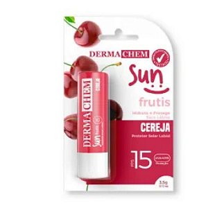 Dermachem - Protetor Solar Labial Sun FPS 15 Cereja - 07002