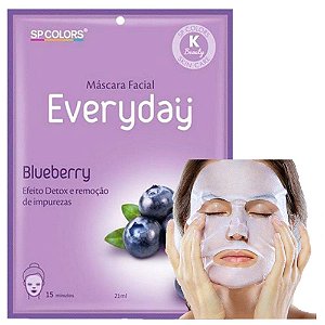 SpColors - Máscara Facial Koreana Blueberry Purificante