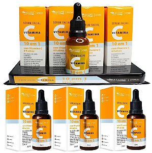 Max Love - Serum 10 em 1 (Vitamina C + 9 Ativos) - 24 Und