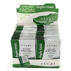 Vivai - Máscara Facial Peel Off Argila Verde Detox - 48 Und
