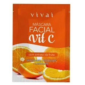 Vivai - Sache Máscara Facial Vitamina C - Hidratação Antioxidante