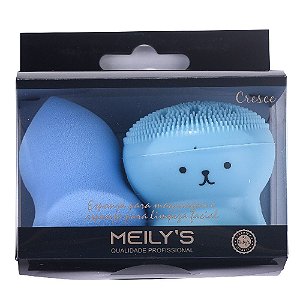 Meilys - Kit Esponjas Polvo e 360º MAC218 - Azul