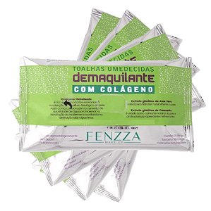 Fenzza - Lenço Demaquilante com Colágeno FZ51022 - 12 Unid