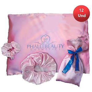 Phallebeauty - Kit Cetim  (Fronha, Touca e Xuxinha) - 12 Kit