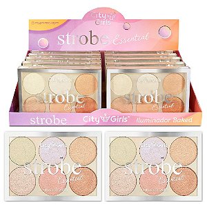 City Girl - Paleta Iluminador Strobe Baked CG276 - 12 Unid