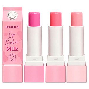 SP Colors - Lip Balm Milk SP264 - Kit C/03 Unid