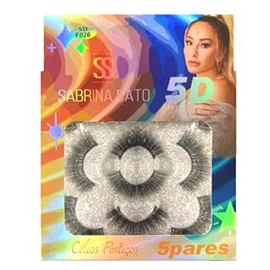 Sabrina Sato - Kit C/5 Pares de Cilios Postiços 5D SS1575