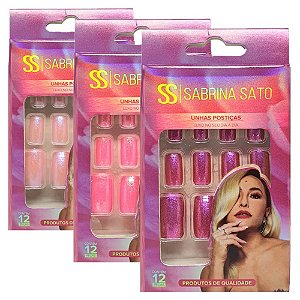 Sabrina Sato - Kit de Unhas Postiças SS1966 - 12 Kits