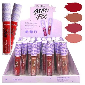 Ruby Rose - Batom Líquido Stay Fix HB569 G2 - Box C/48 Unid