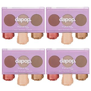 Dapop - trio Blush ILuminador Contorno DP2199 - 4 unds